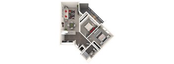 Tuscany Floor Plan at 55+ FountainGlen Rancho Santa Margarita, California, 92688