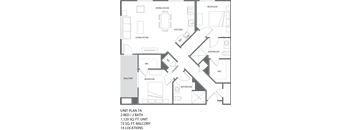 a blueprint view of a floor plan of a house