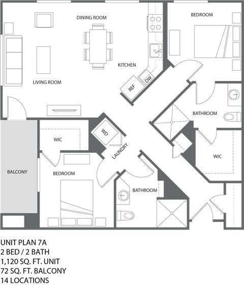 a blueprint view of a floor plan of a house