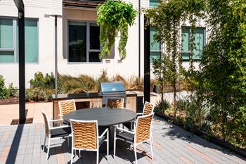 Outdoor Patio And Grill Station at The Union Flats, Union City, 94587