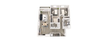 two bedroom apartment floor plan