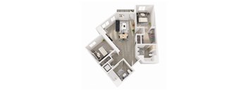 2 bedroom apartment floor plan