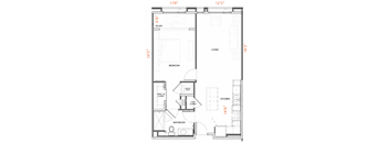 A2 Floor Plan at Urbana Apartments, Chula Vista, 91910