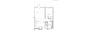 A4 Floor Plan at Urbana Apartments, Chula Vista, California