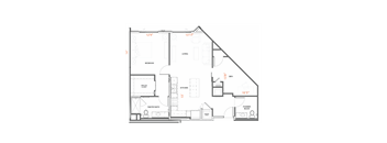 A7 Floor Plan at Urbana Apartments, California, 91910