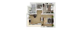 Unit 2 - 1 Bed 1 Bath at Vendome Place, San Jose, CA
