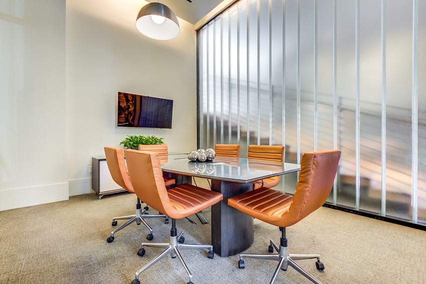 Conference room with TV
