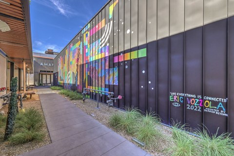 Walkway inbetween buildings