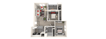 Villa Floor Plan at 55+ FountainGlen Seacliff, California