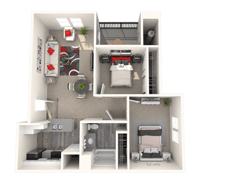 Villa Floor Plan at 55+ FountainGlen Seacliff, California