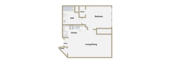 Wharf floor plan at Towers at Rincon, San Francisco, CA, 94105