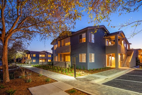 Exterior View In Night at Driftwood, San Diego, CA, 92109