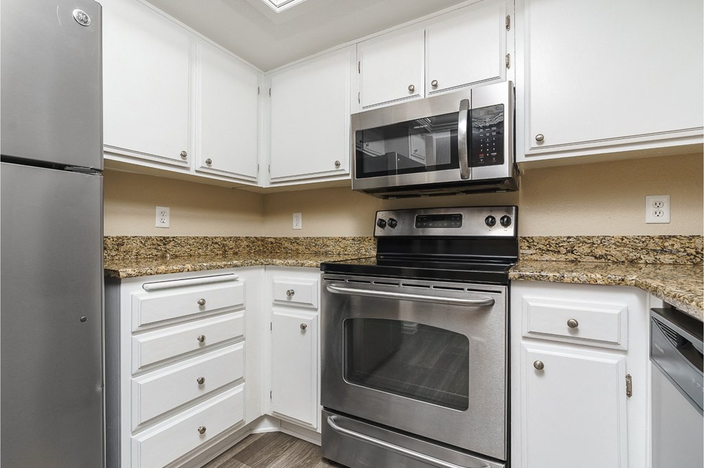 renovated kitchen with stainless steel appliances