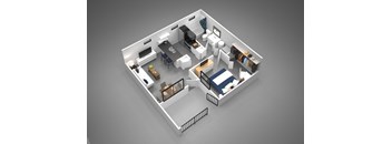 1A - 1 bed 1 bath - 520 sqft