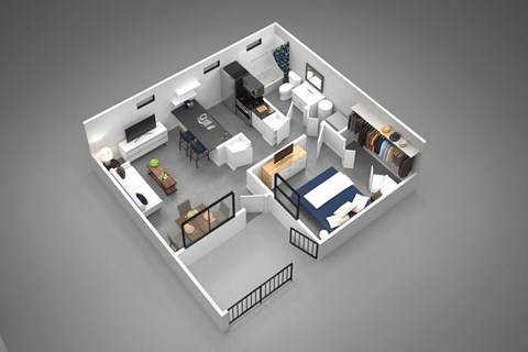 1A - 1 bed 1 bath - 520 sqft at Winfield of Scottsdale, Scottsdale Arizona 