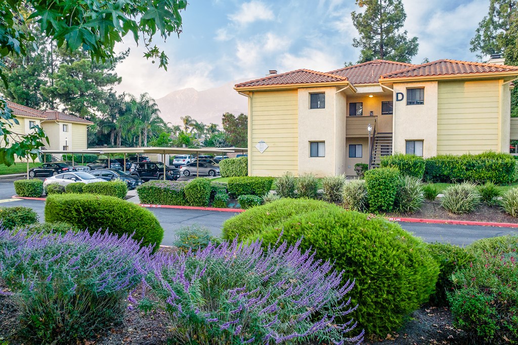 Building exterior and covered parking