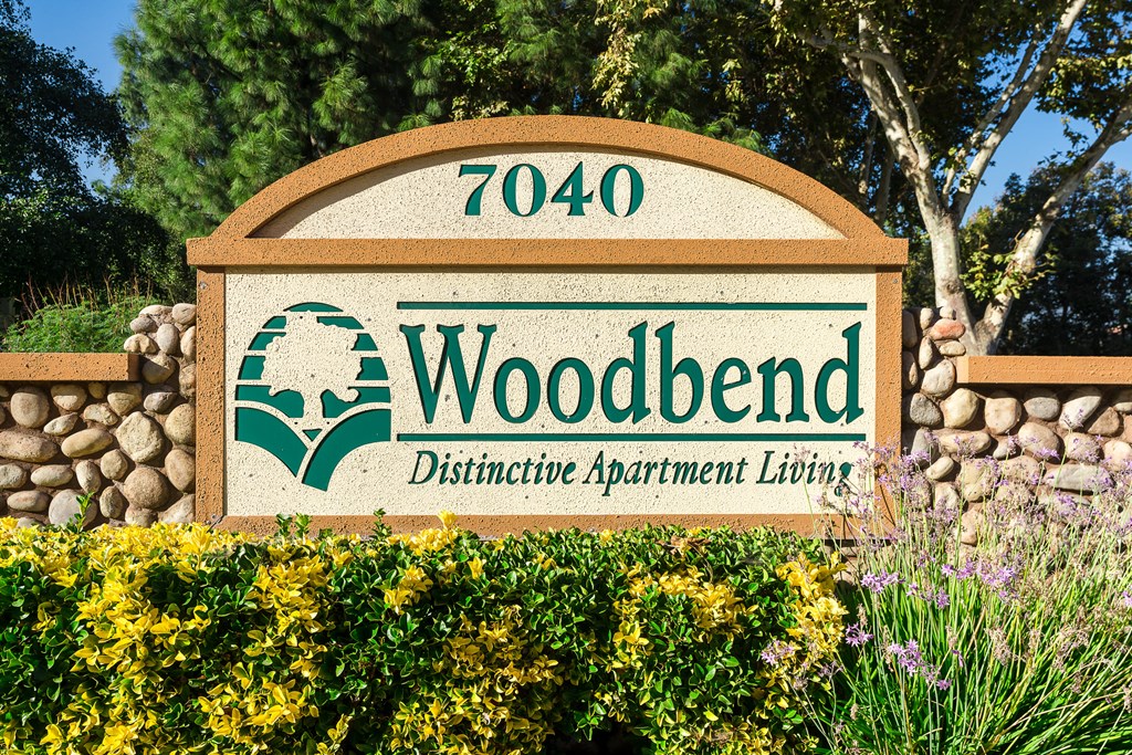 Woodbend monument sign