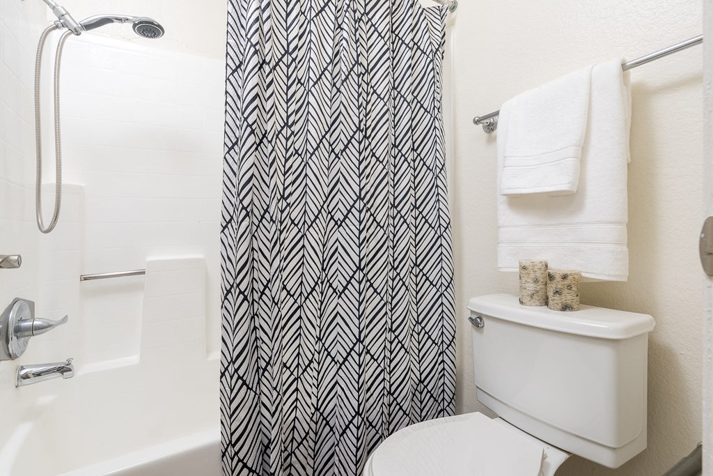 Bathroom with shower and toilet