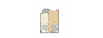 1 bed 1 bath at Woodley Sara Apartment, Van Nuys, California