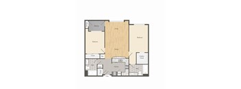 2 bed 2 bath at Woodley Sara Apartment, Van Nuys