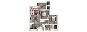 Zinfandel Floor Plan at 55+ FountainGlen Terra Vista, Rancho Cucamonga, 91730
