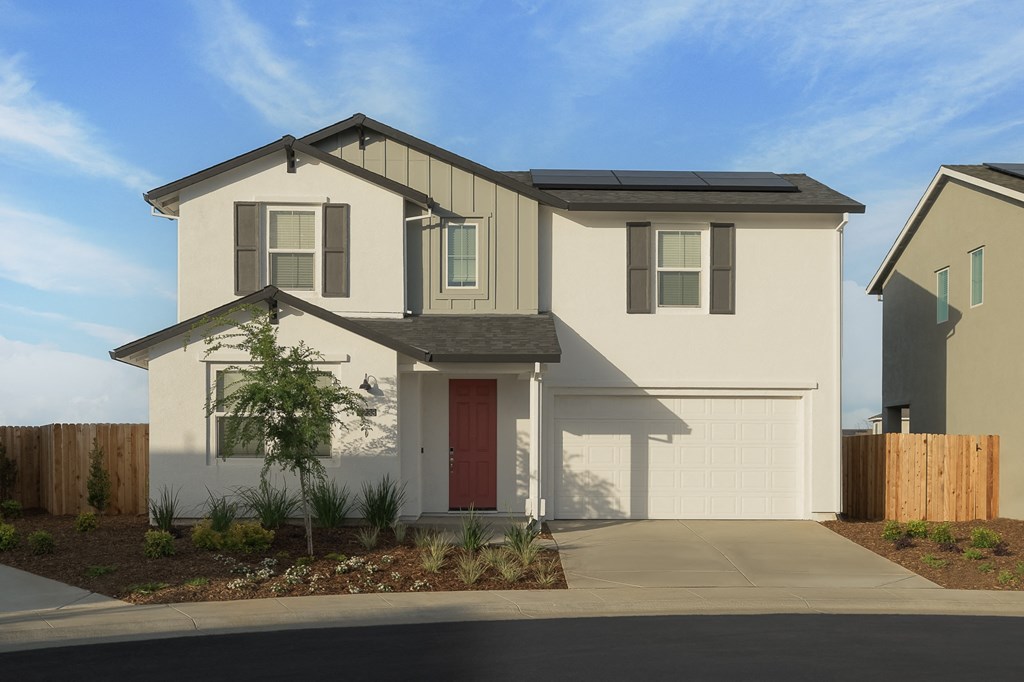 exterior of cyrene at fiddyment two story home