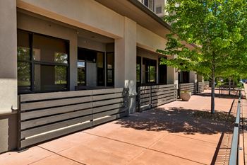 Private balcony and patio at Terracina, Broomfield, Colorado
