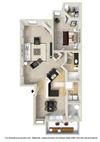 ensenada one bedroom one bath floor plan