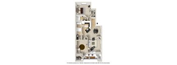 fresco two bedroom two bath floor plan