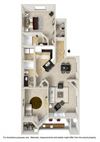fresco two bedroom two bath floor plan