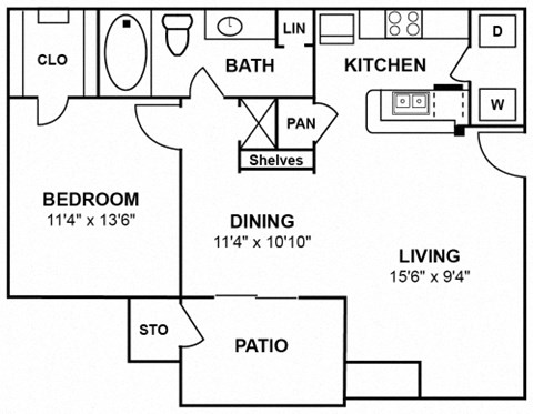 a floor plan of a home with two bedrooms and two bathrooms
