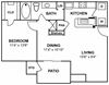 Barcelos 1 Bed | 1 Bath | 717 Sq.Ft.