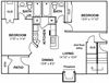 Chardin 2 Beds | 2 Baths | 1,053 Sq.Ft