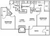 Costeau 2 Beds | 2 Baths | 1,021 Sq.Ft.