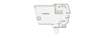 Embarcadero floor plan at Towers at Rincon, San Francisco, CA, 94105