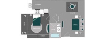 a floor plan of a house with a swimming pool