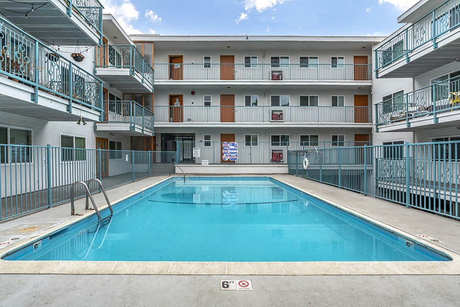 our apartments have a large pool for residents to use