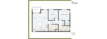 2 Bedroom Floor Plan at 422 South Lake, Los Angeles, CA  