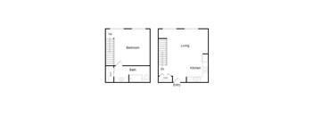 A10B Floor Plan at Plaza Lafayette, Los Angeles  