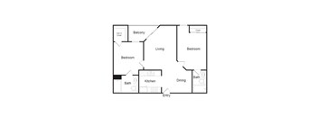 B20B Floor Plan at Plaza Lafayette, Los Angeles, CA 90057  