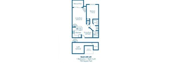 Beach With Loft Floor Plan at Norwalk Metropointe, Norwalk, CA 90650  