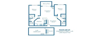Palmetto with Loft Floor Plan at Norwalk Metropointe, Norwalk, CA 90650  