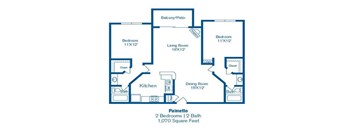 Palmetto Floor Plan at Norwalk Metropointe, Norwalk  