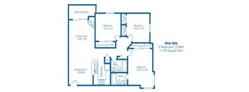 Silver Date Floor Plan at Norwalk Metropointe, Norwalk, CA  