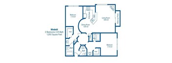 Windmill Floor Plan at Norwalk Metropointe, Norwalk, 90650  