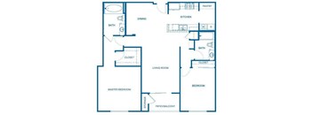 B2 Floor Plan at 6940 Sepulveda, California  