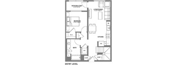 A3 Loft Floor Plan at Baker Block, California, 92626