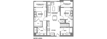 B5 Loft Floor Plan at Baker Block, California