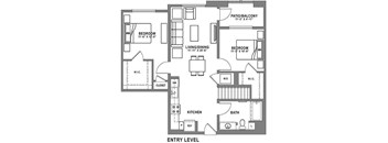 B6 Loft Floor Plan at Baker Block, Costa Mesa