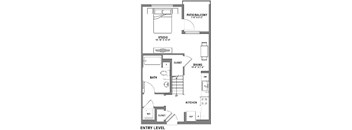 S1 Loft Floor Plan at Baker Block, Costa Mesa